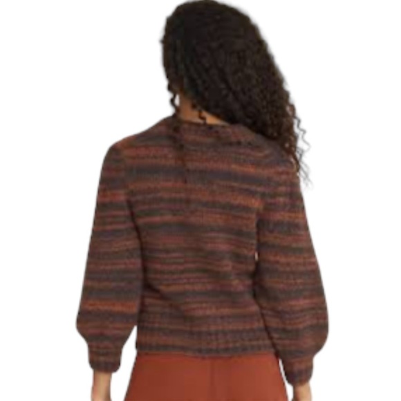 Veronica Beard Lumina Sweater XS Stripes Merino Wool  Cozy - Picture 6 of 13